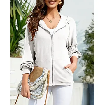 Zatanaroni Women's Zip Up Hoodie Comfortable and Stylish