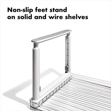 OXO Good Grips Adjustable Fridge Shelf Riser for Organizing