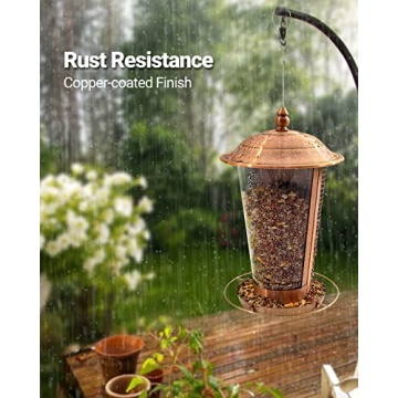 Sahara Sailor Bird Feeder Squirrel Proof Outdoor Copper