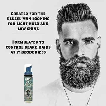 Reuzel Beard Foam: Superior Beard Conditioning & Care, 2.36 Oz
