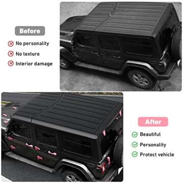 Linskip 22-Pc Full Body Exterior Accessories for 2018-2024 Jeep Wrangler JL 4xe