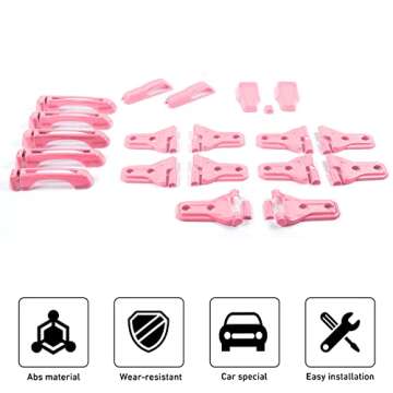Linskip 22-Pc Pink Accessory Kit for Jeep Wrangler
