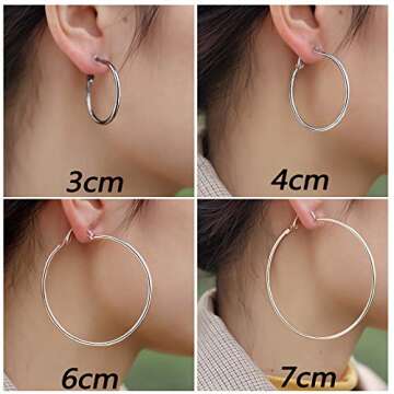 16 Pairs Wholesale Clip on Earrings for Women -Clip on Hoop Earrings for Women - Fake Hoops Clipon E...