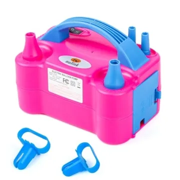 NuLink Electric Balloon Blower Pump - Fast Dual Nozzle Inflator for Parties and Events