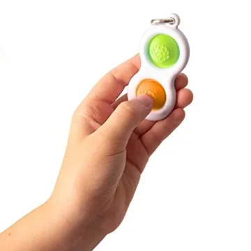 Fat Brain Toys Simpl Dimpl Keychain for Stress Relief