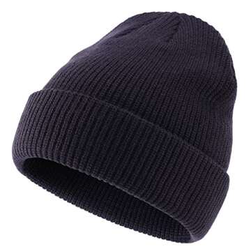 Connectyle Outdoor Classic Bassic Men's Warm Winter Hats Daily Thick Knit Beanie Cap
