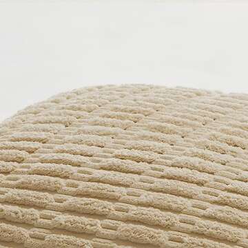 Fancy Homi 2 Packs Tan Decorative Throw Pillow Covers 18x18 Inch for Living Room Couch Bed Sofa, Soft Striped Corduroy Square Cushion Case 45x45 cm, Beige Rustic Farmhouse Boho Home Decor