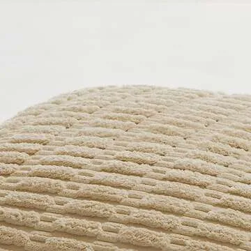 Fancy Homi 2 Packs Tan Decorative Throw Pillow Covers 18x18 Inch for Living Room Couch Bed Sofa, Soft Striped Corduroy Square Cushion Case 45x45 cm, Beige Rustic Farmhouse Boho Home Decor