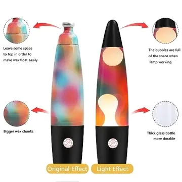 Vanful Rainbow Magma Motion Lamp for Home and Kids