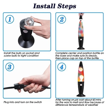 Vanful Rainbow Magma Motion Lamp for Home and Kids