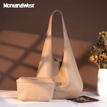 Montana West Hobo Bags for Women Purses and Handbags Ladies Shoulder Pocketbooks,MWC2-298KH