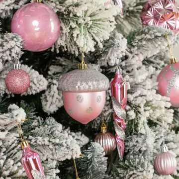 62 Pcs Shatterproof Christmas Balls Set for Holiday Decor