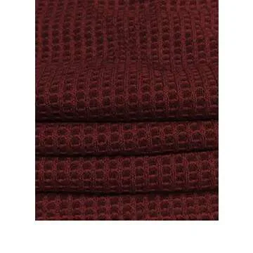 Kancystore Women's Loose Long Sleeve Tops Printed Color Block Tunic Shirts Red M