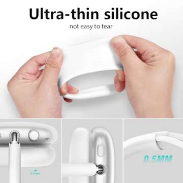 Stylish FILOTO 3 in 1 AirPods Max Case - Durable & Clear