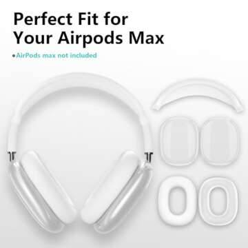 Stylish FILOTO 3 in 1 AirPods Max Case - Durable & Clear