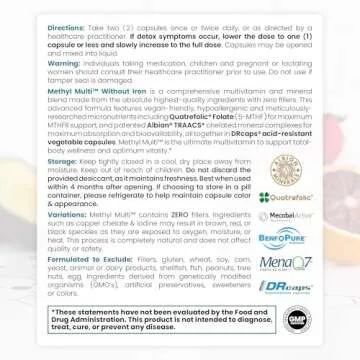 Methyl Multi Without Iron Multivitamin for Optimal Health