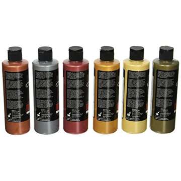 Chroma Molten Metals 6-Pack Metallic Acrylic Paint Set