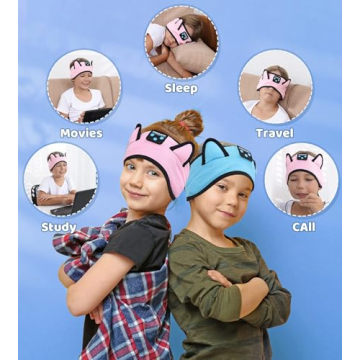 KIDSBAND Kids Headphones Comfortable Cat Ear Design
