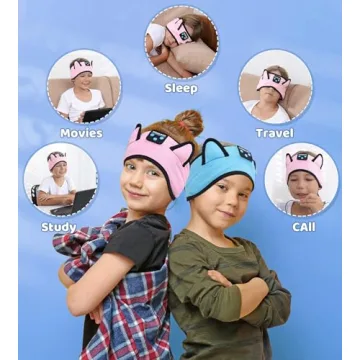 KIDSBAND Kids Headphones Comfortable Cat Ear Design