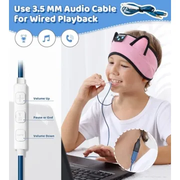 KIDSBAND Kids Headphones Comfortable Cat Ear Design