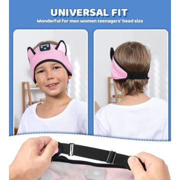 KIDSBAND Kids Headphones Comfortable Cat Ear Design