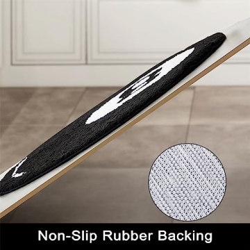 Estmy 8 Ball Rug - Fun 3ft Round Area Rug for All Spaces