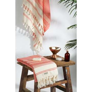 Turkish Cotton Beach Towel - Sand-Free & Quick-Dry
