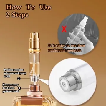 LYAPEONY 5ml Luxury Refillable Perfume Spray Bottle