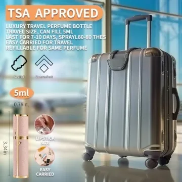 LYAPEONY 5ml Luxury Refillable Perfume Spray Bottle