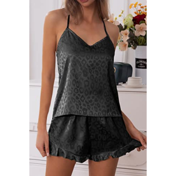 Elegant CHYRII Women's Satin Ruffled Pajamas for All Occasions