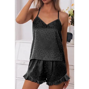 Elegant CHYRII Women's Satin Ruffled Pajamas for All Occasions