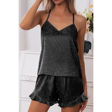 Elegant CHYRII Women's Satin Ruffled Pajamas for All Occasions