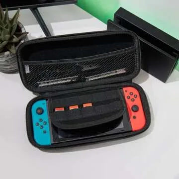 Numskull Wicked Hard Shell Travel Case for Nintendo Switch and OLED Model Console - Fits 10 Games and Switch Accessories