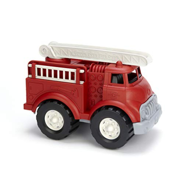 Eco-Friendly Green Toys Fire Truck for Toddlers - Made in USA