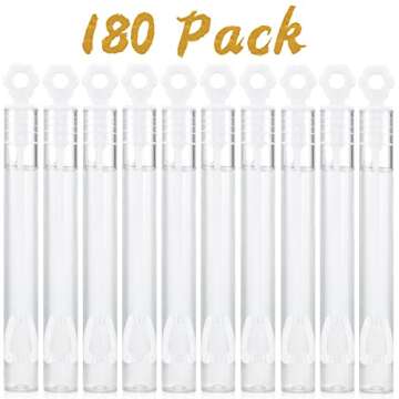 180 Pieces Bubble Wands for Weddings and Parties