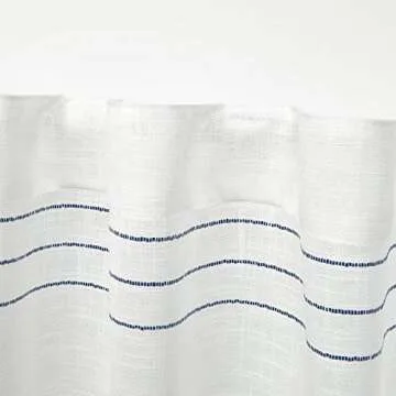 Exclusive Home Demi Light Filtering Hidden Tab Top Curtain Panel Pair, 54"x84", Blue, Set of 2