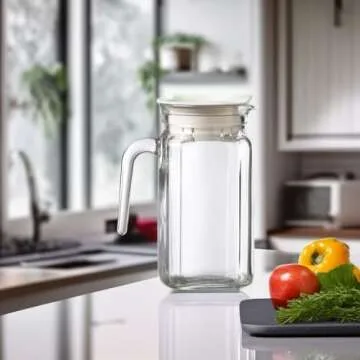 Amici Igloo Quadra Glass Pitcher | 17 Oz for All Beverages