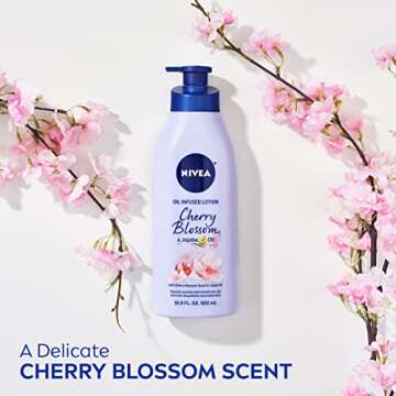 NIVEA Cherry Blossom & Jojoba Oil Body Lotion 16.9 Fl Oz