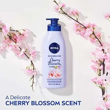 NIVEA Cherry Blossom & Jojoba Oil Body Lotion 16.9 Fl Oz