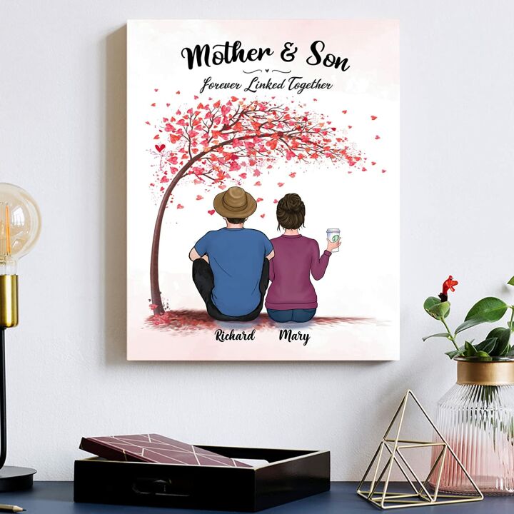 Custom Mother-Son Canvas Art That Celebrates Love