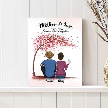 Custom Mother-Son Canvas Art That Celebrates Love