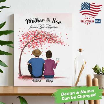 Custom Mother-Son Canvas Art That Celebrates Love