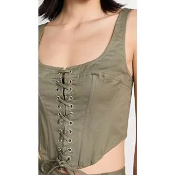 AFRM Campbell Lace Up Corset Top - Stylish and Chic