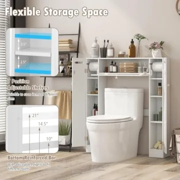 Giantex Over-The-Toilet Storage Cabinet for Elegant Organization