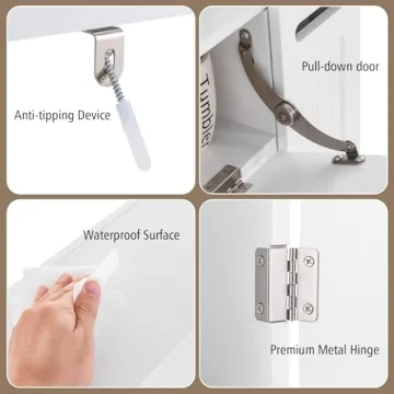 Giantex Over-The-Toilet Storage Cabinet for Elegant Organization