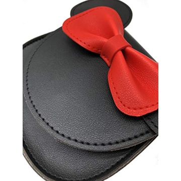 xperry Little Girls Toddlers Mini Crossbody Shoulder Bag Coin Purse with Cute Mouse Ear Bowknot