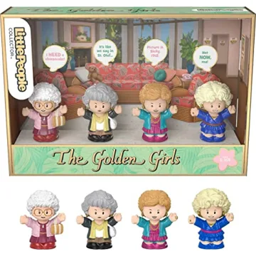 Little People Collector The Golden Girls TV Show Special Edition Set for Adults & Fans, 4 Figures in...