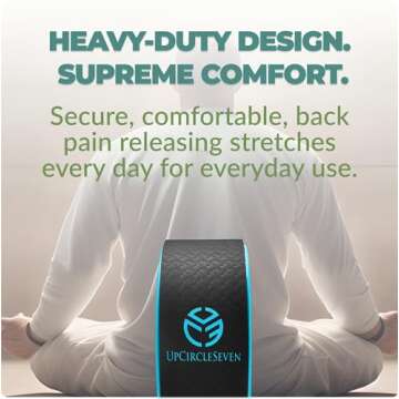 UpCircleSeven Yoga Wheel: Pain Relief & Flexibility Enhancer