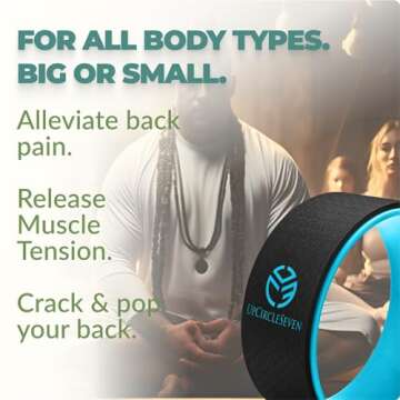 UpCircleSeven Yoga Wheel for Back Pain Relief