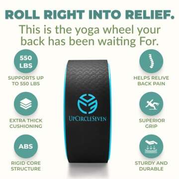 UpCircleSeven Yoga Wheel for Back Pain Relief